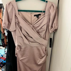 Maggy London Blush Midi Dress Size 8 NWT